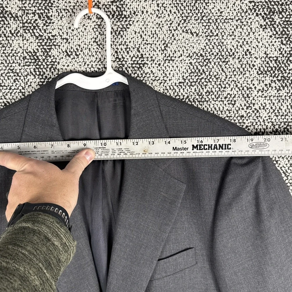 Ralph Lauren University‎ Polo Club Blazer Mens 42R 100% Wool Gray